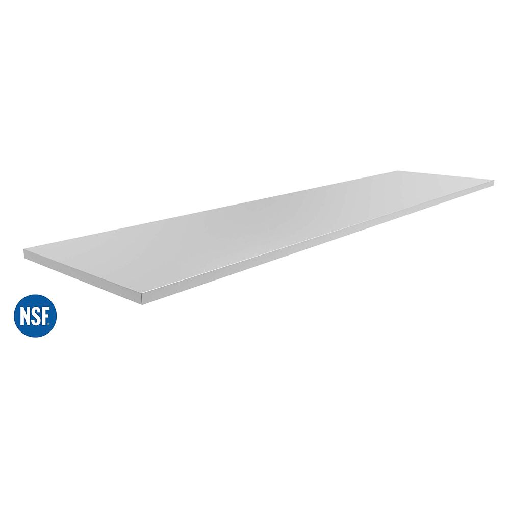 96x1.25x24-inch Outdoor Kitchen Stainless Steel Countertop for Stainless Steel Countertops Home Depot