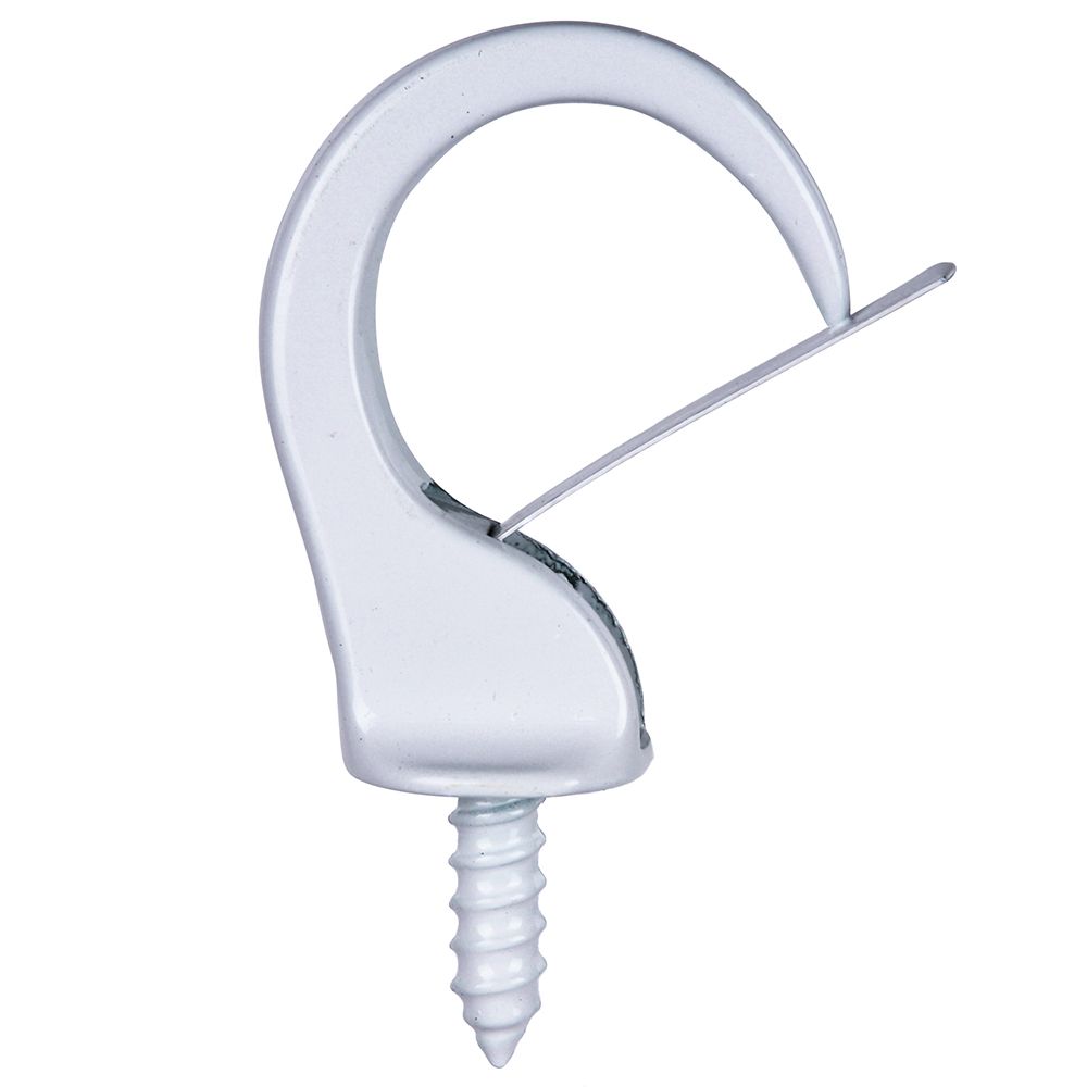 Image of 1-1/4-inch Safety Cup Hooks in White - 3pcs