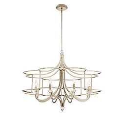 Palmisano Collection, 8-Light Silver Chandelier