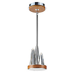 Skyline Collection, 3-Light Chrome and Clear Mini Chandelier