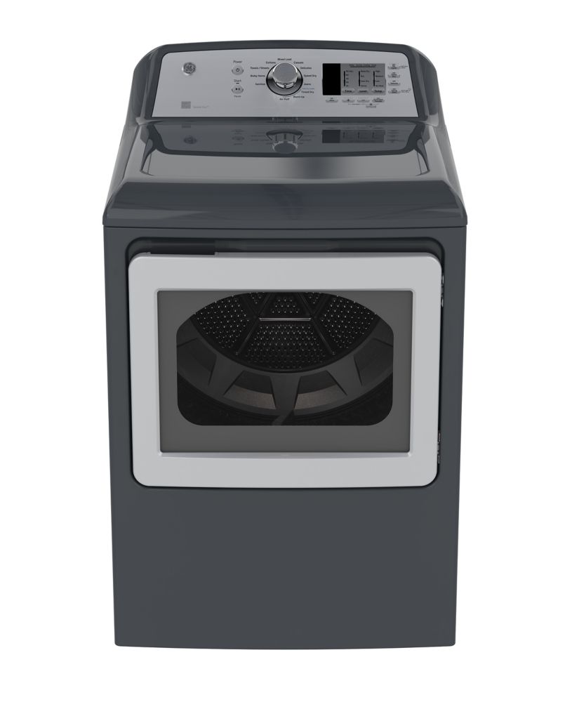 GE 7.4 IEC cu. ft. Top Load Matching Dryer in Diamond Grey The Home