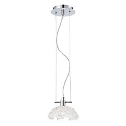 undefined Collection Caramico, luminaire suspendu chrome à 1 ampoule