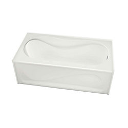 Cocoon 60" x 30" IFS White Soaker Bathtub with Right Drain