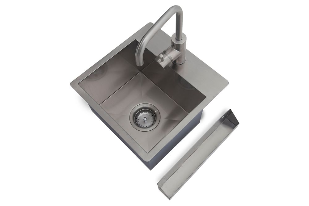 NewAge Products Home Bar 14inch W x 14inch D Sink Kit Stainless Steel