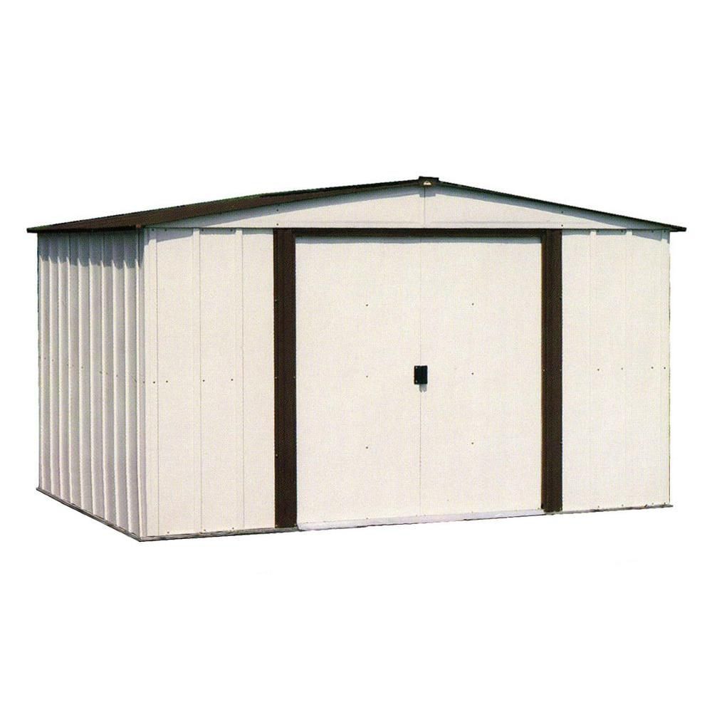 arrow newburgh 10 ft. x 8 ft. steel storage shed the