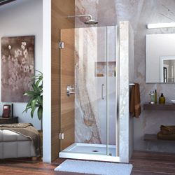 Dreamline Unidoor Lux 34 Inch X 72 Inch Frameless Pivot Shower