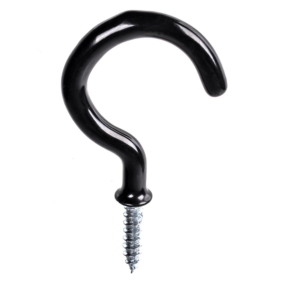 OOK 21/4inch Vinyl Cup Hooks in Black 4pcs The Home Depot Canada