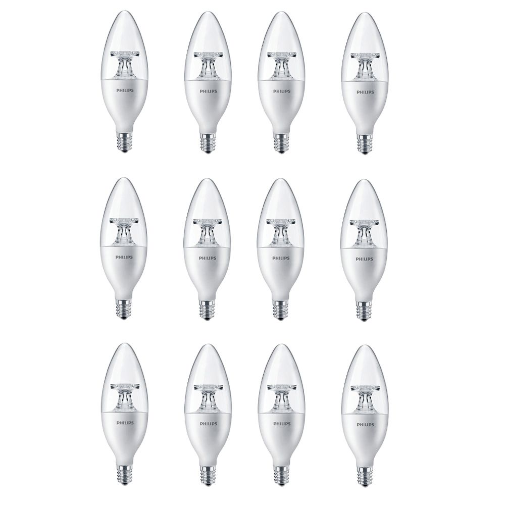 Philips LED 40W Chandelier Candelabra Base Daylight (5000K) Case of