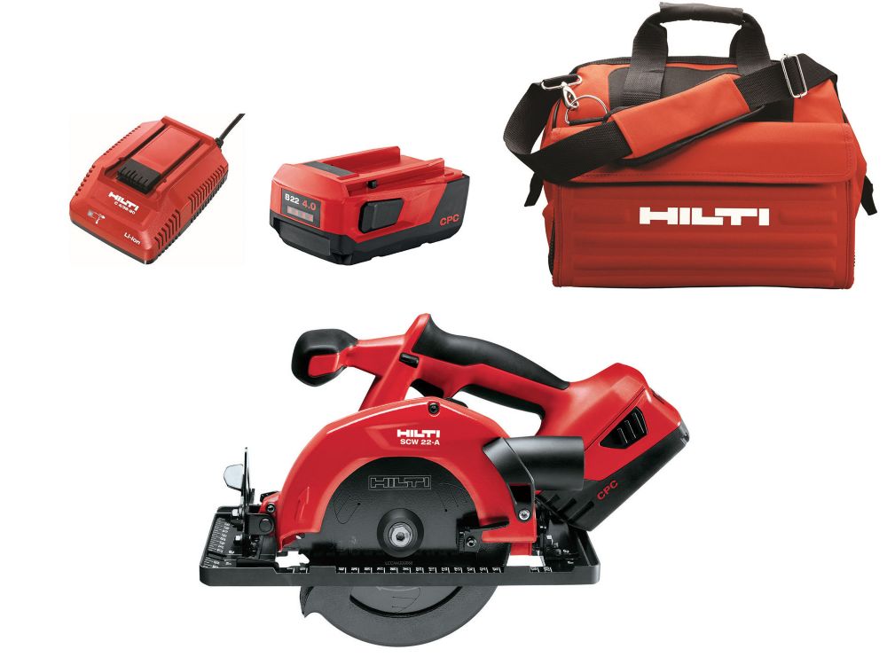 Hilti SCW 18Volt LithiumIon Cordless Circular Saw The Home Depot Canada