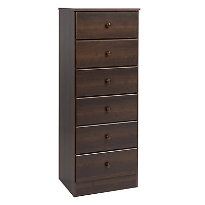 Prepac Astrid 20 Inch X 52 Inch X 16 5 Inch 6 Drawer Chest In
