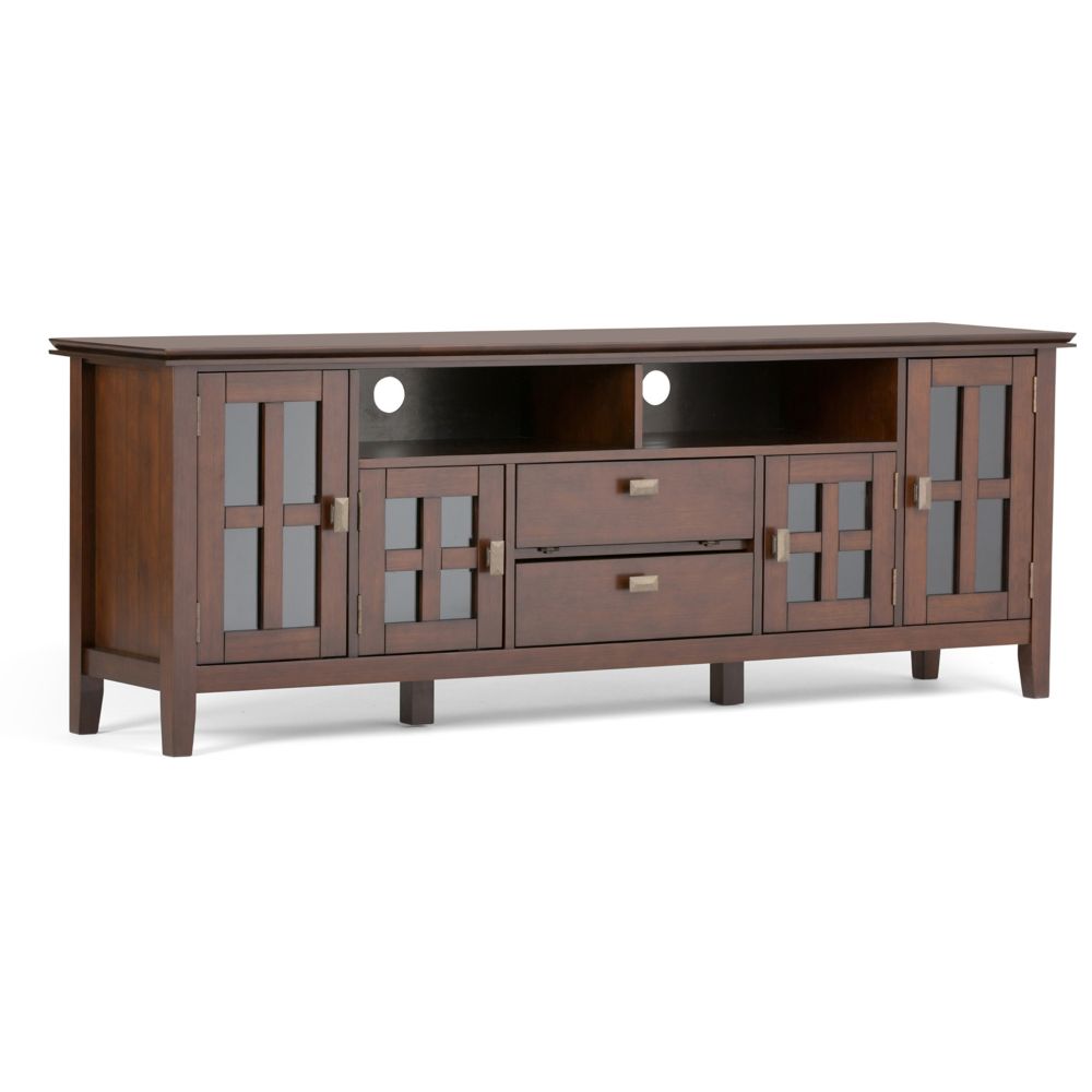 Tv Stands Wall Mounts Media Consoles The Home Depot Canada Simpli Home Artisan 72 Inch X 26 16 5