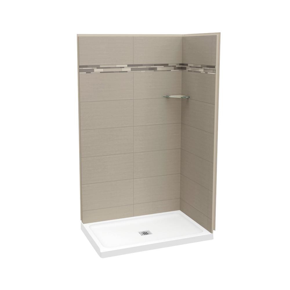 MAAX Utile Tub Shower Wall Kit 6030 Metro Ash Grey The Home Depot Canada
