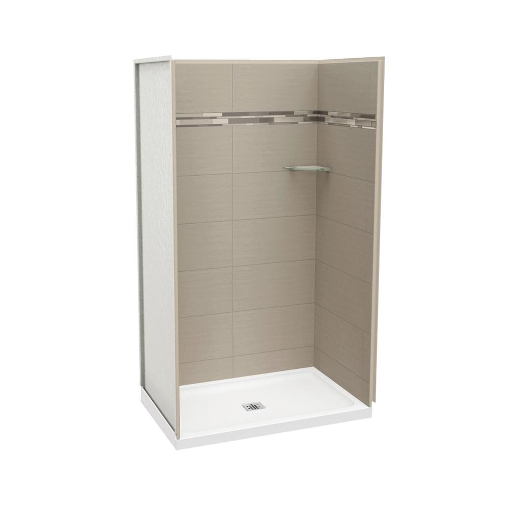 MAAX Utile 48" Douche Alcove Origin Greige | Home Depot Canada