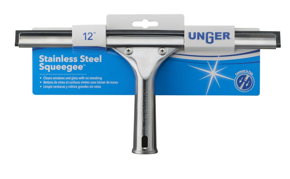 Unger 12 inch Stainless Steel Squeegee The Home Depot Canada