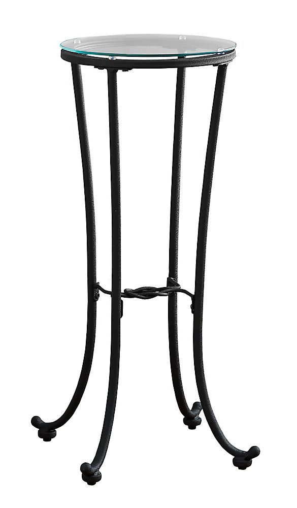 Monarch Specialties Accent Table Hammered Black Metal With Monarch Specialties Accent Table Hammered Black Metal With Tempered Glass