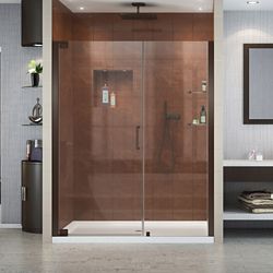Vigo Pirouette 54 To 60 Inch X 72 Inch Frameless Pivot Shower Door
