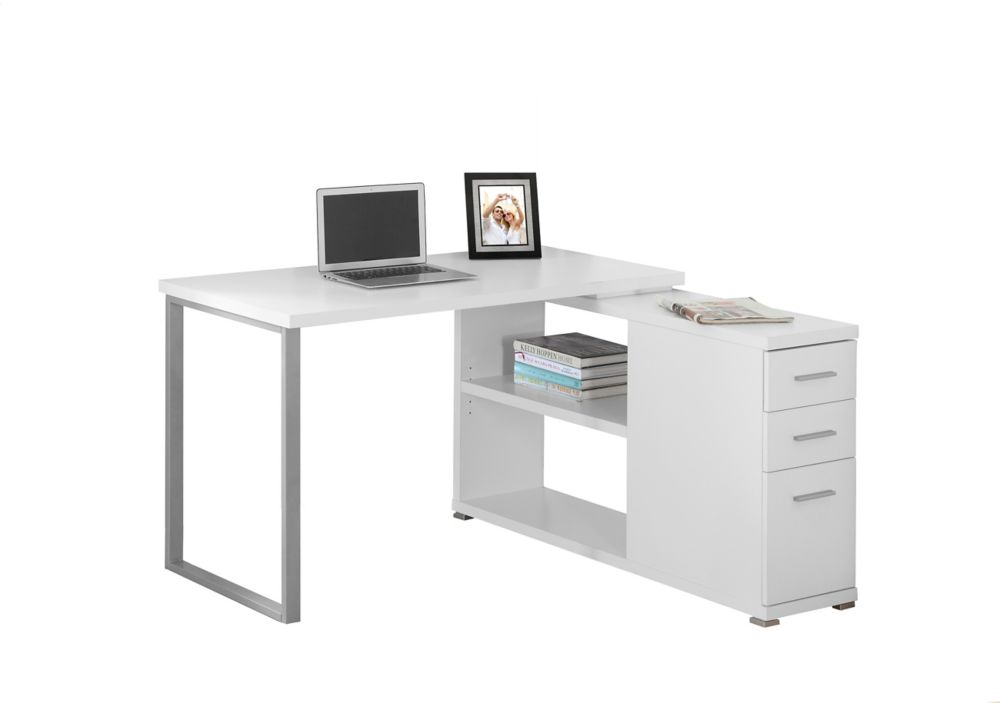 Monarch Specialties Standard Computer Desk In White The Home Depot Monarch Specialties 47 Inch X 30 Standard