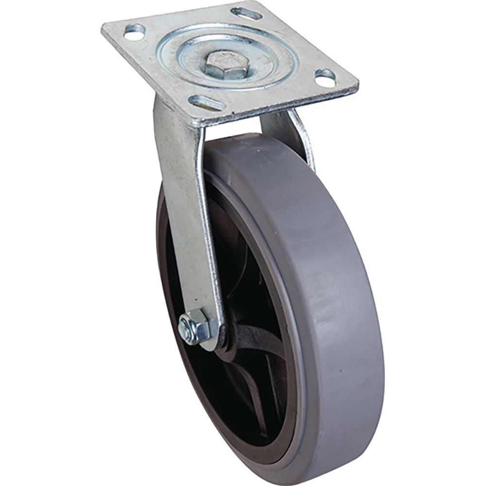 Everbilt 8 inch x 2 inch TPR Swivel Caster with 700 lb. Load Rating