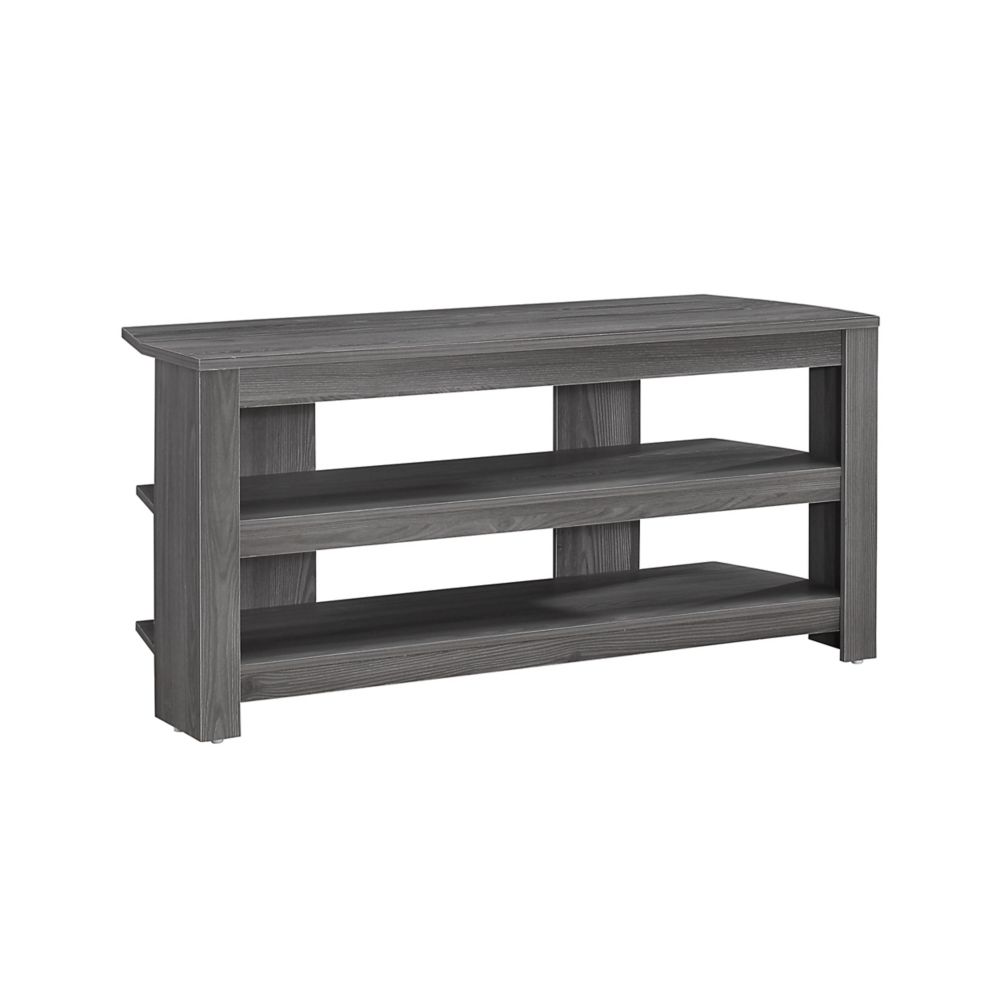 Monarch Specialties Tv Stand 42 Inch L / Grey Corner The Home Depot