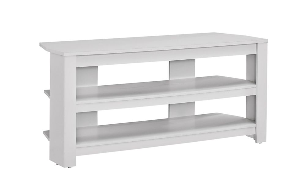 Monarch Specialties Tv Stand 42 Inch L / White Corner The Home