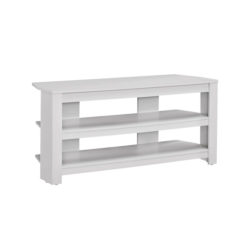 Monarch Specialties Tv Stand 42 Inch L / White Corner The Home Depot Canada