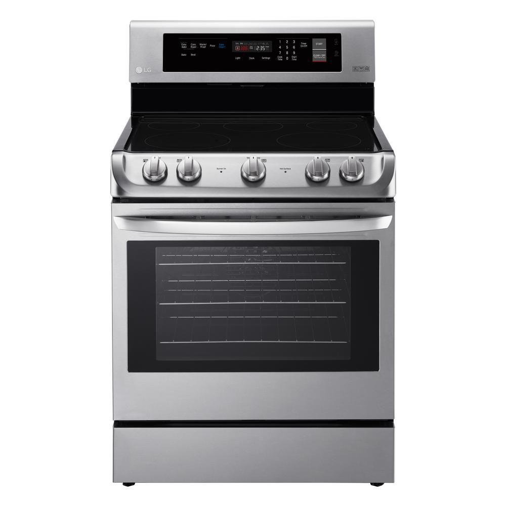 6.3 cu. ft. Electric Range with ProBake Convection and EasyClean Oven in Stainless Steel