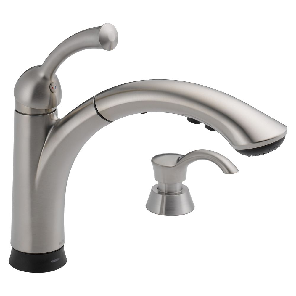 Single Handle Pull Out Kitchen Faucet With Touch2O R Technology   P 1001031621 