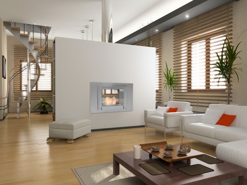 Eco Feu Wellington 2 Sided Fireplace In Stainless The Home Depot Eco Feu Wellington 2 Sided Fireplace In Stainless The Home Depot Canada