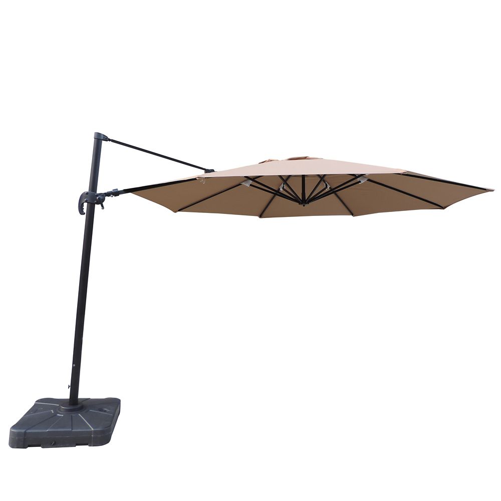 Island Umbrella Victoria 13 ft. Octagonal Cantilever Sunbrella Acrylic Patio Umbrella in S