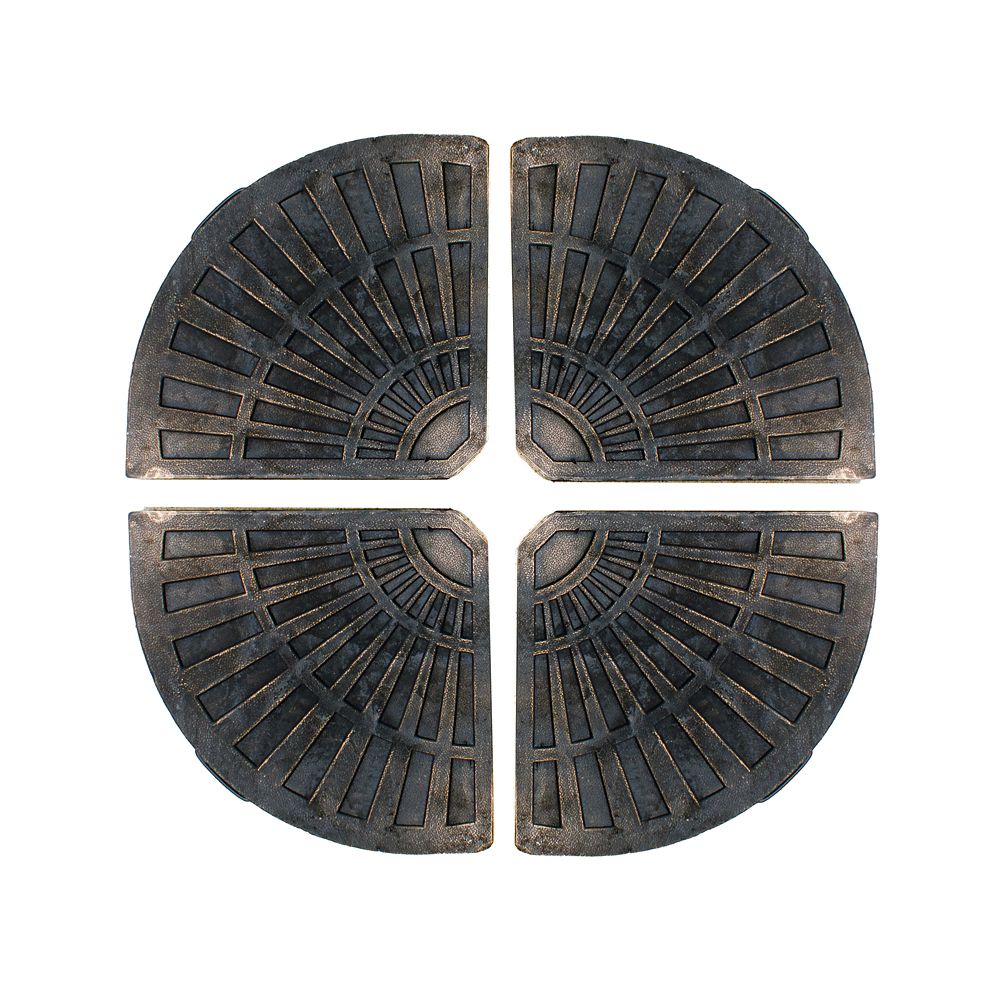 Island Umbrella Base de parasol en 4 sections de 13 kg (30 lb) couleur bronze Home Depot Canada