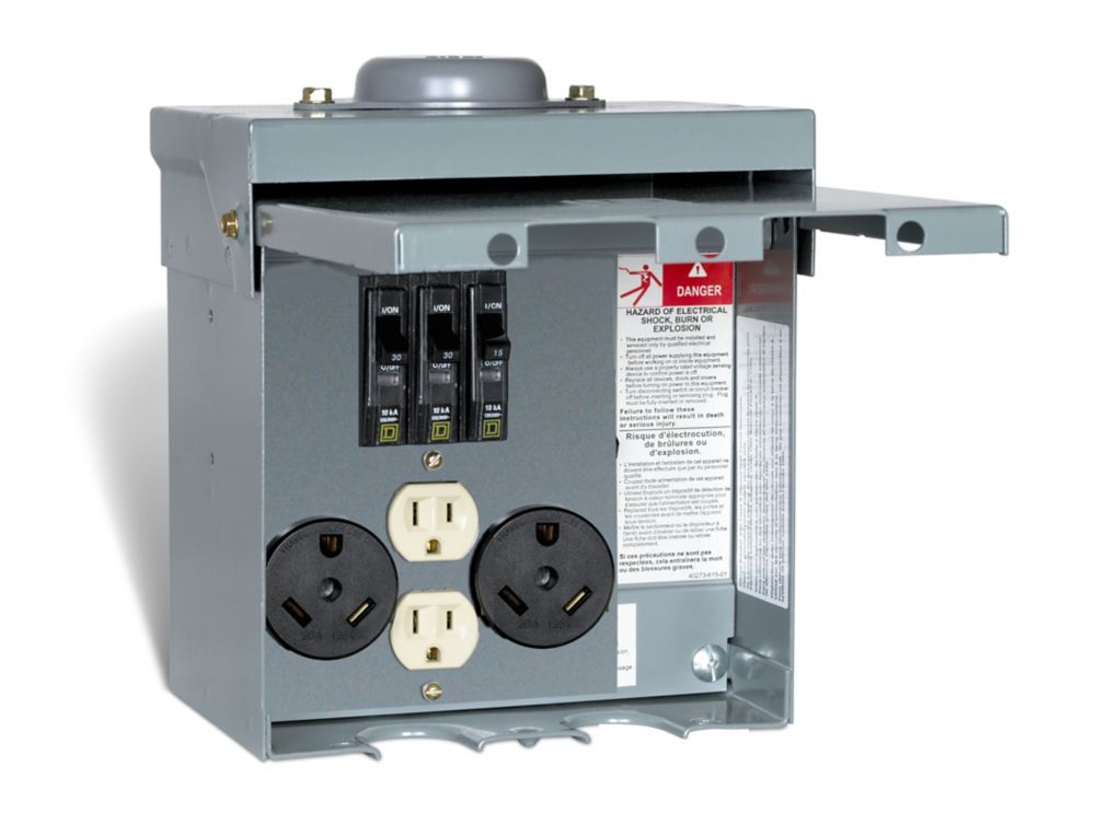 Square D 75 Amp Gfi Recreational Vehicle Park Loadcentre NonPedestal