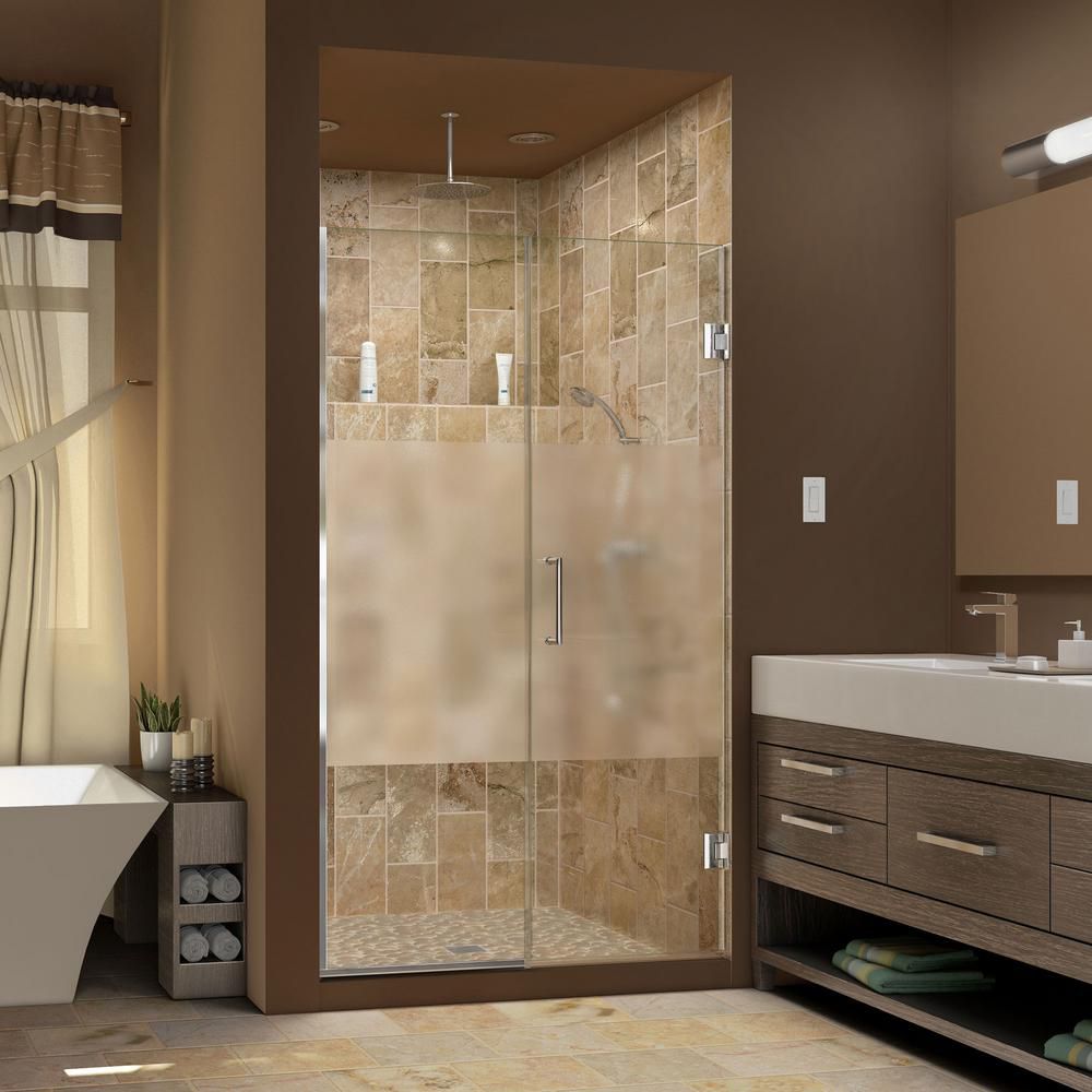 Dreamline Unidoor Plus 51 1 2 To 52 X 72 Semi Frameless Pivot Shower Dreamline Unidoor Plus 37 1 2 To 38 Inch X 72 The Shower Door