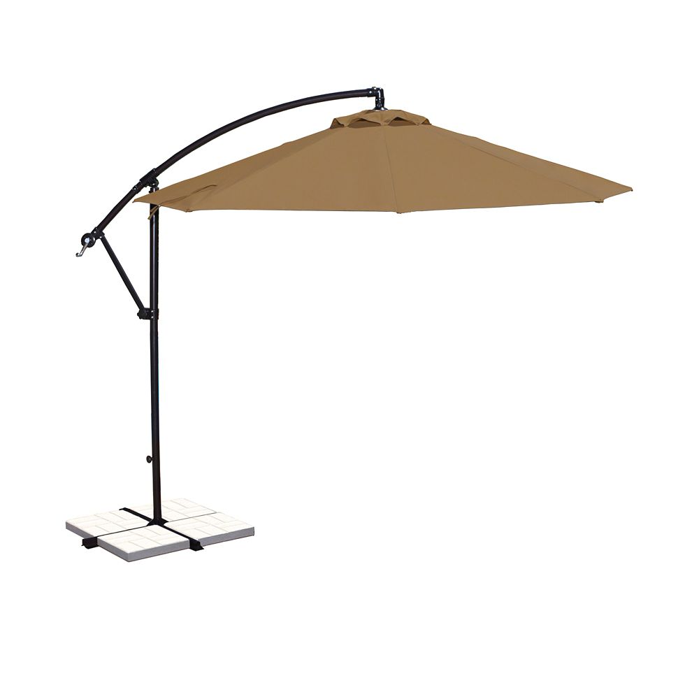 Island Umbrella Santiago 10 ft. Octagonal Cantilever Patio Umbrella in