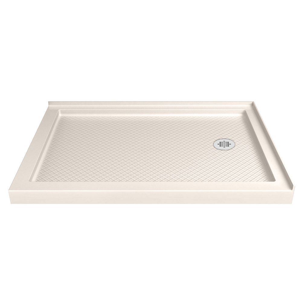 DreamLine SlimLine 32-inch x 32-inch Single Threshold Shower Base in Biscuit | The Home Depot Canada