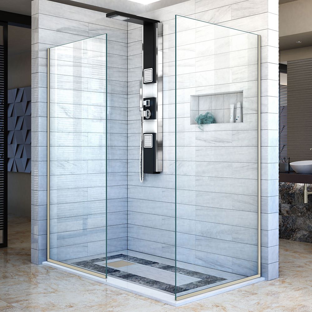 Dreamline Unidoor Plus 33 1 2 Inch To 34 X 72 Hinge Shower Dreamline Linea 34 Inch X 72 Semi Frameless Design Shower