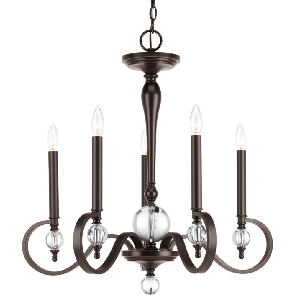 Progressive Lighting Bronze Chandelier Designs Progress Lighting Orbit Collection 5 Light Antique Bronze Chandelier