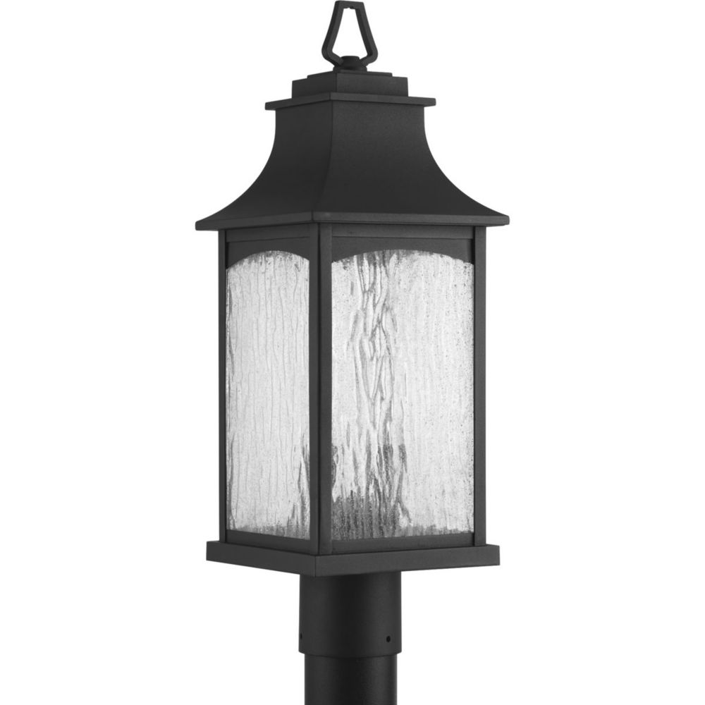 Lamp Post Lights Solar Led More The Home Depot Canada Progress Lighting Maison Collection 2 Light Black Post Lantern