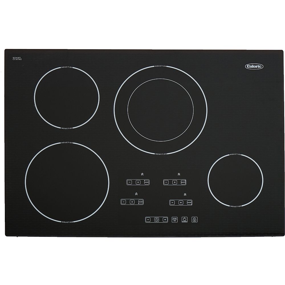 Caloric 30 Inch 4 Burner Induction Cooktop In Black The Home Depot Canada