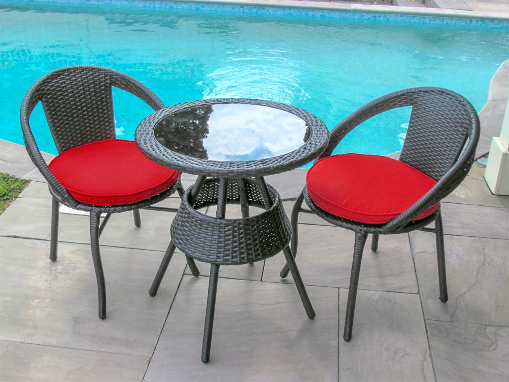 Nardi 3-Piece Teak Bistro Set in Cafe | The Home Depot Canada