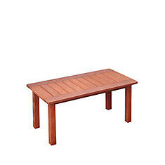 Miramar Hardwood Outdoor Coffee Table in Cinnamon Brown