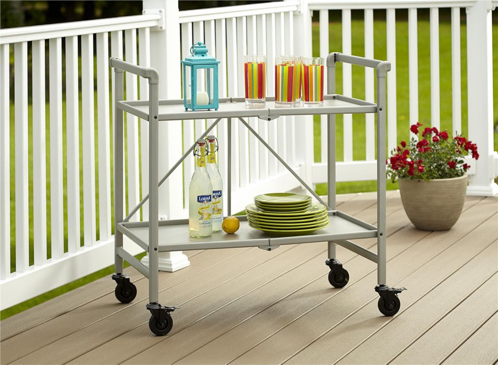 Cosco Indoor / Outdoor Folding Serving Cart Cosco Indoor / Outdoor Folding Serving Cart