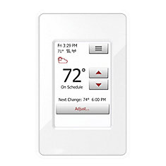 nSpire Touch WiFi: WiFi and Touch Thermostat. Programmable, Class A GFCI, w/Floor Sensor