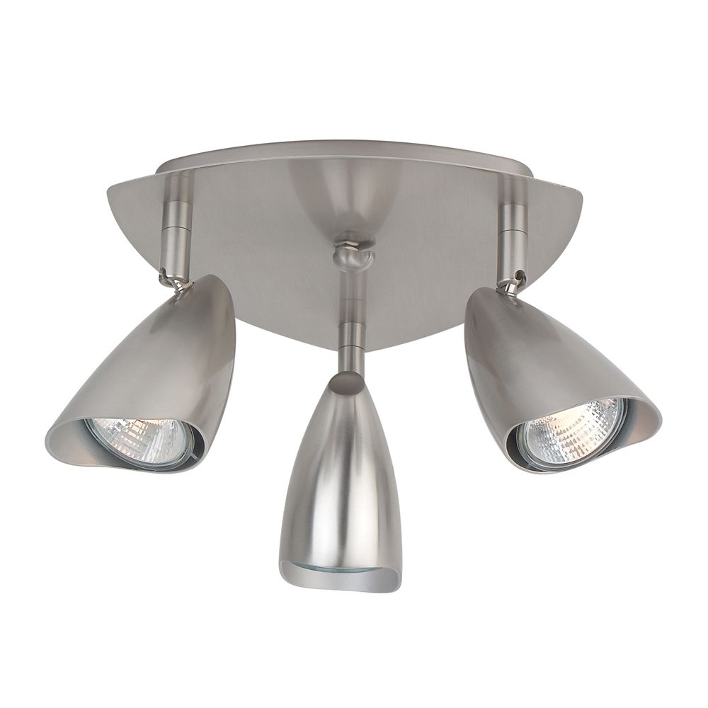 Globe Electric Grayson 3 Light Brushed Steel Track Lighting Canopy Lighting Canopy Photo Of Product