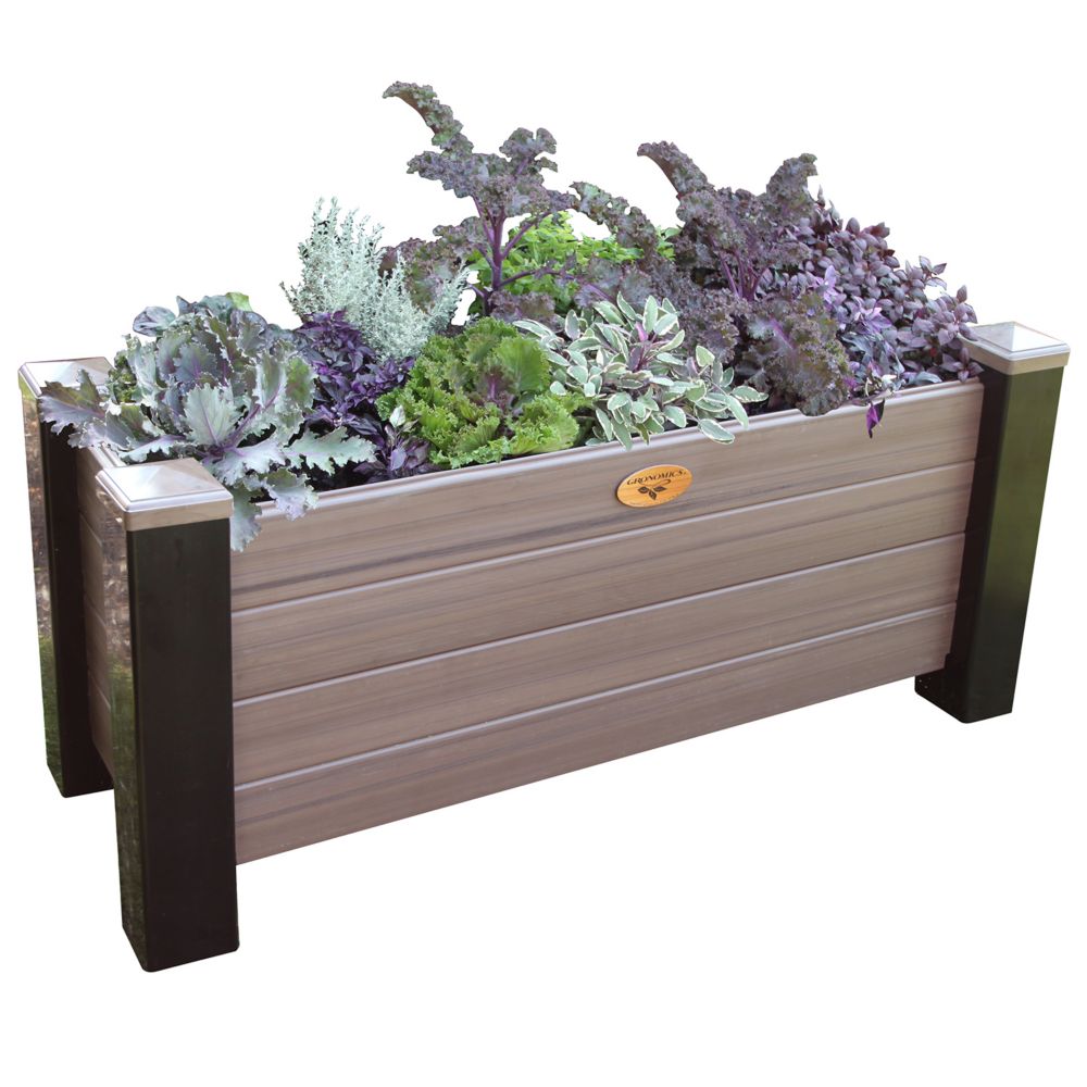 Gronomics 18 Inch X 48 Inch X 20 Inch Maintenance Free Planter Box In   P 1001042843 