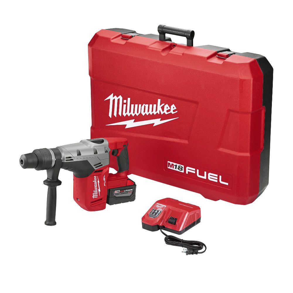 Milwaukee Tool M18 FUEL 18V LithiumIon Brushless Cordless 1 9/16Inch SDSMax Rotary Hammer Kit