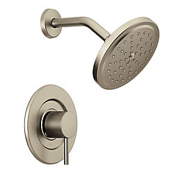 Align 1-Handle trol Shower Faucet Trim Kit in Brushed Nickel (Valve Sold Separately)