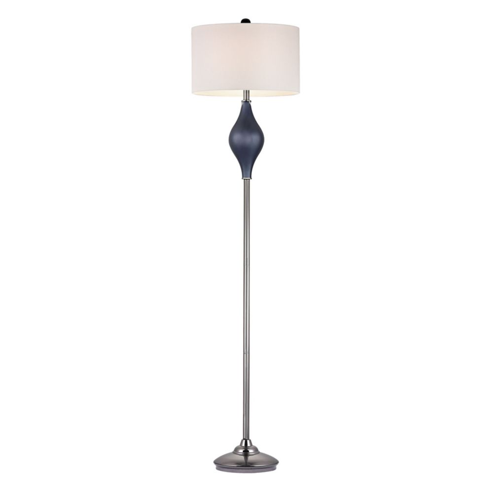 Floor Lamps Modern More The Home Depot Canada Chester 67 Inch Glass Floor Lamp In Navy