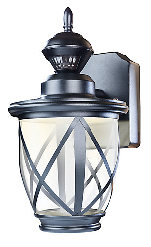 Heath Zenith 150 Degree Black Led Motion Activated Outdoor Wall Heath Zenith 150 Degree Black Led Motion Activated Outdoor Wall Lantern The Home Depot Canada