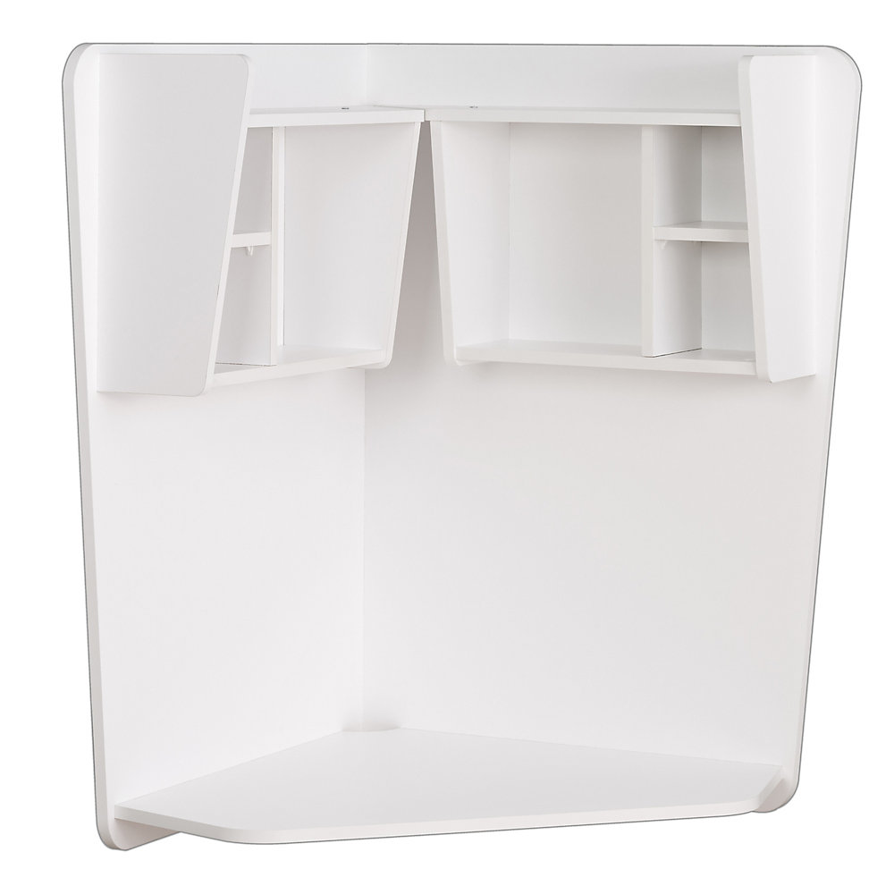 42 Inch X 40 27 30 Corner Computer Desk In White