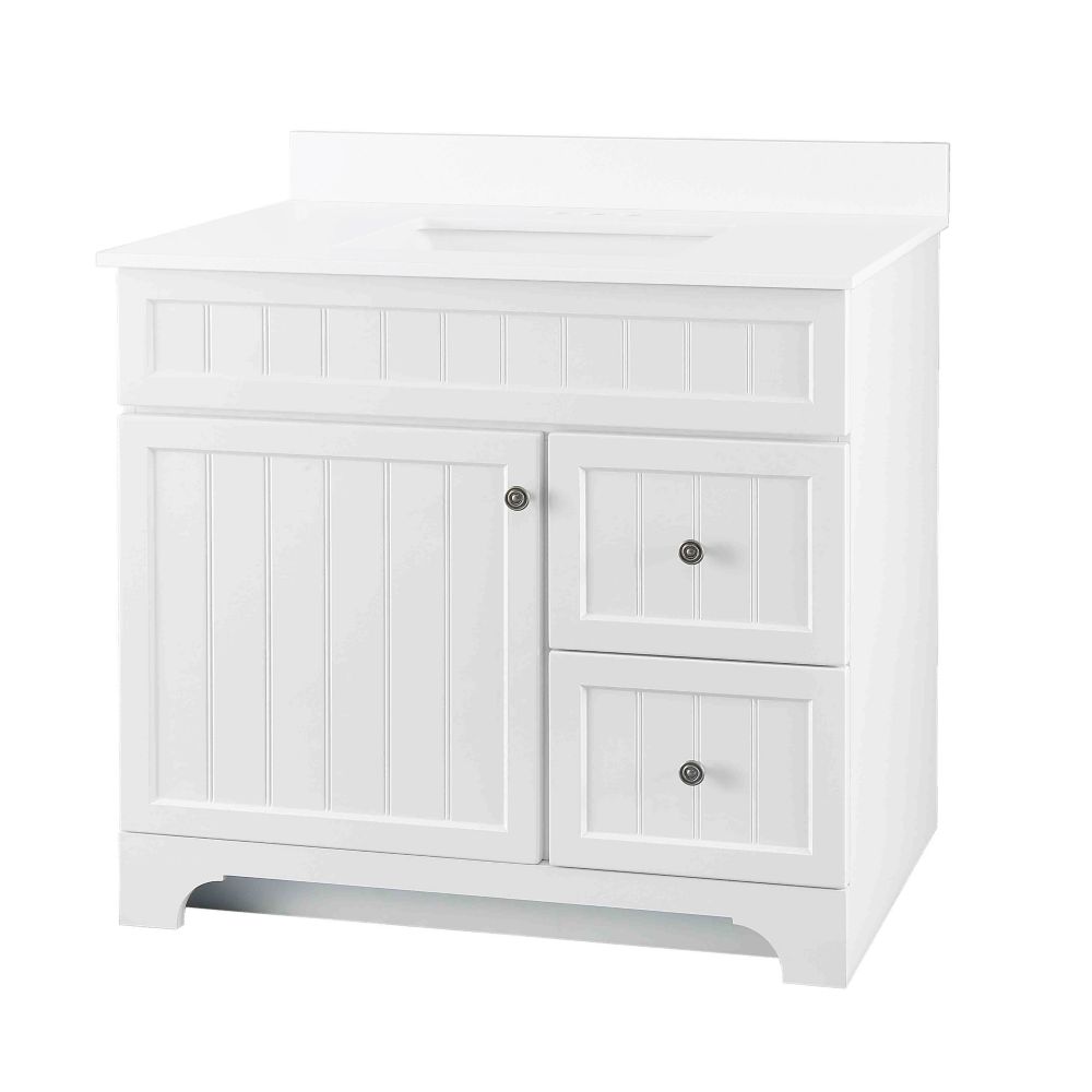 Whitton 37inch W 2Drawer Vanity with Engineered Stone Top